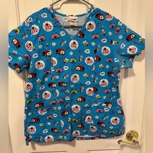 Size Medium Scrub Star top.